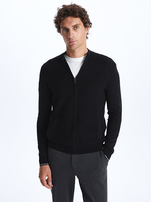 Standart Kal?p Dik Yaka Erkek Triko H?rka