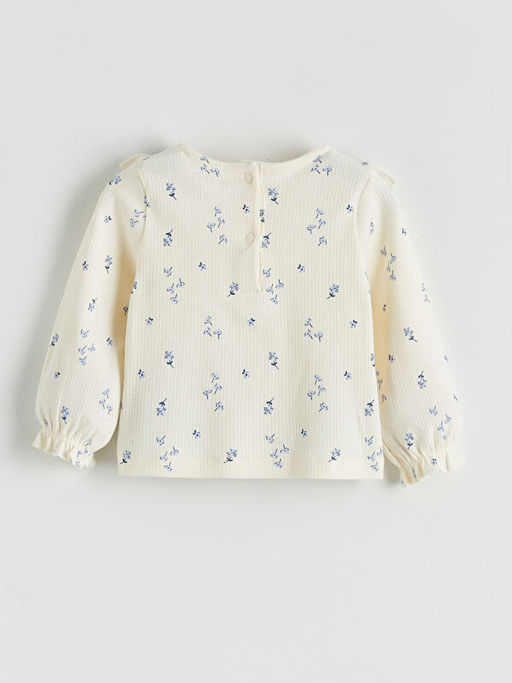 Bask?l? K?z Bebek Bluz ve Tayt