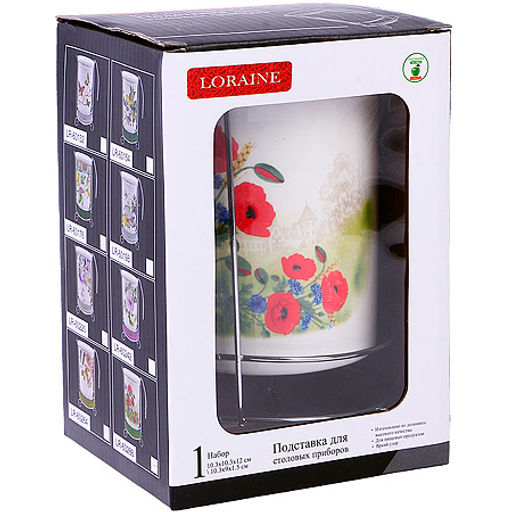 60286 Подставка для столовых приборов Цветущие Маки дол/жел LR (х24) - Mayer&boch фото 4