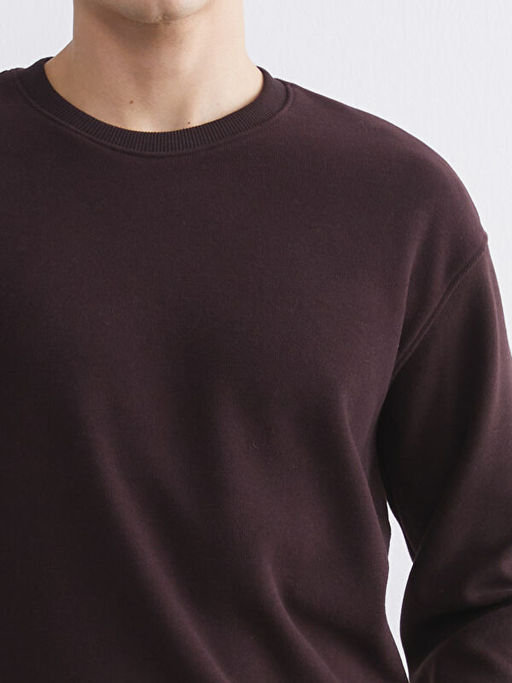 Bisiklet Yaka Erkek Sweatshirt