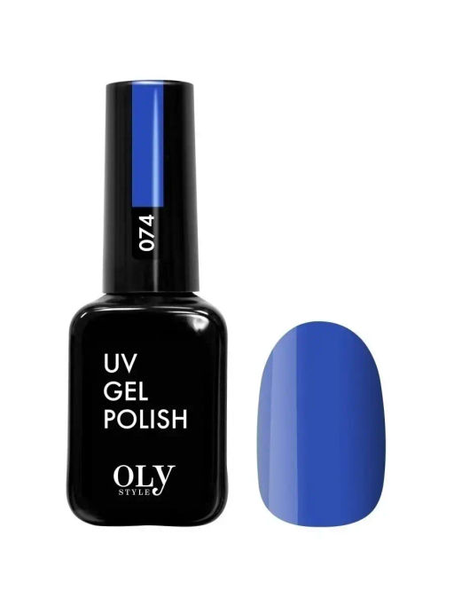 OLYSTYLE гель-лак для ногтей тон 074 синий 10мл
