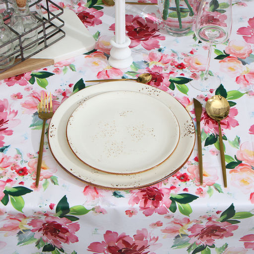 Скатерть «Доляна. Пастель», 137×180 см, 140 г/м²