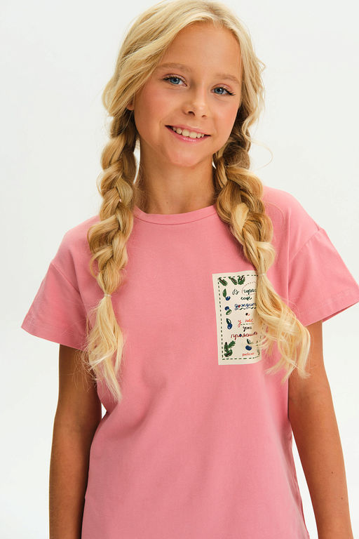 PELICAN, футболка для девочек, Пудра  фото 2