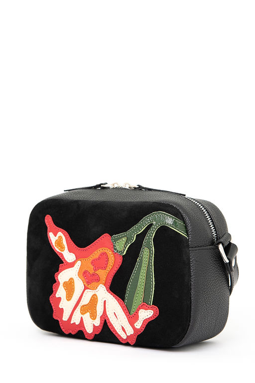 Сумка с аппликацией ЛИКВИДАЦИЯ КОЛЛЕКЦИИ ДС-487-309 черный