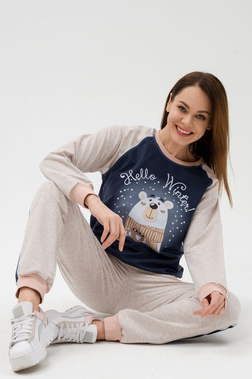 Костюм женский из футера Гамми индиго - Амадэль фото 23