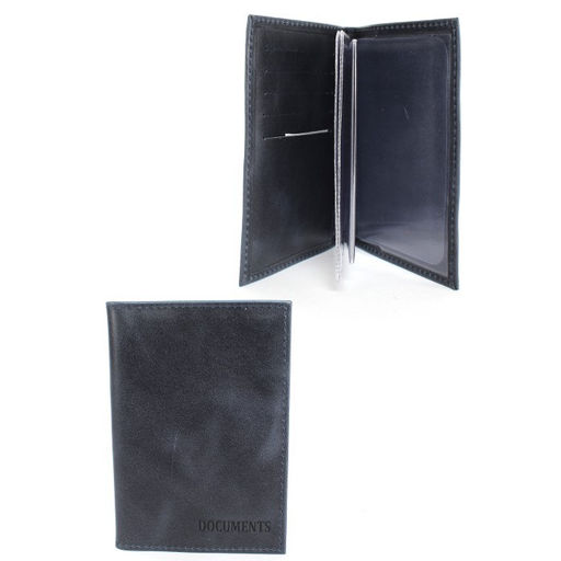 Обложка для автодокументов Croco-АВ-101 н/к, синий пулл-ап (85) 260800