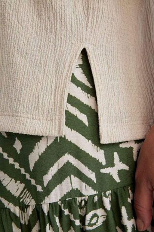 Женская футболка обычного кроя с круглым вырезом и короткими рукавами - Defacto фото 6