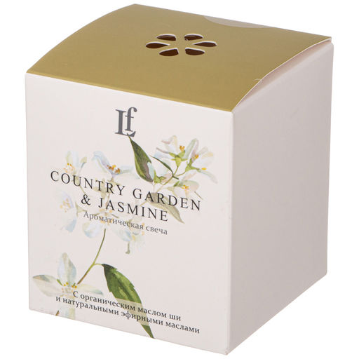 СВЕЧА АРОМАТИЗИРОВАННАЯ В СТАКАНЕ COUNTRY GARDEN & JASMINE 7,5*8,5 СМ