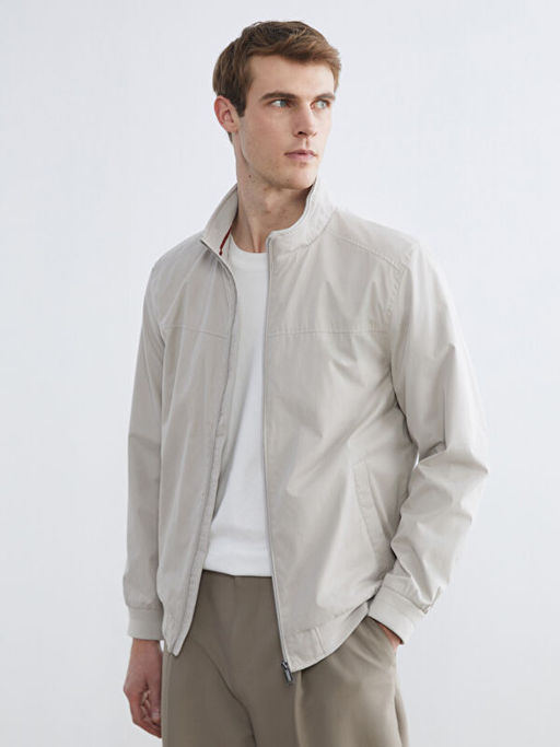 Standart Kal?p Dik Yaka Erkek Mont