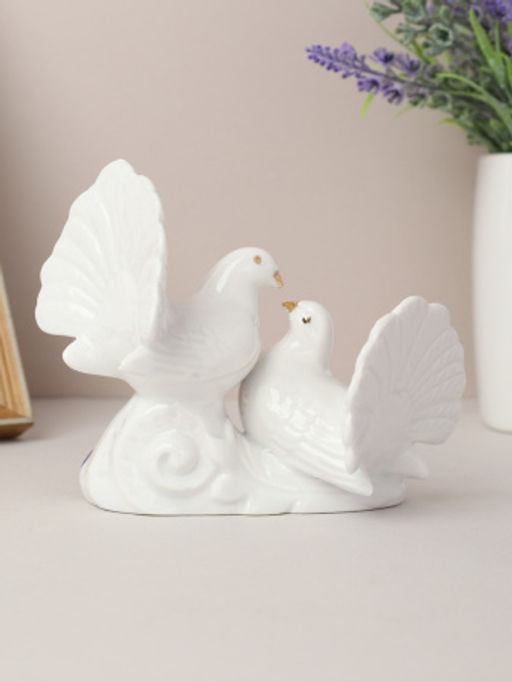 Статуэтка Влюбленные голуби 10х13 см / B2024B /уп 72/ - Галеонтрейд фото 2