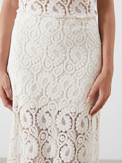 Beli Fermuar Dantelli Etek