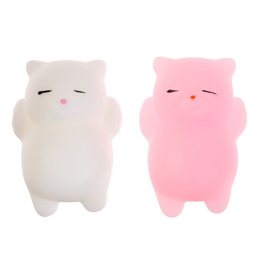 Цена за 15 шт. Антистресс сквиш мялка «Котики», в банке, МИКС