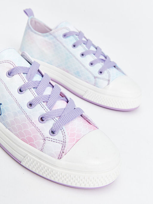 Bask?l? Ba?c?kl? K?z ?ocuk Spor Ayakkab? - Waikiki фото 3