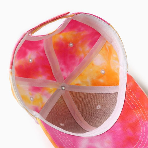 Кепка женская MINAKU Tie-dye, жёлтая, розовая, размер 54-56