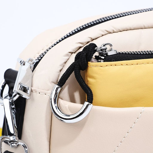 Сумка кросс-боди на молнии, цвет бежевый - Simaland фото 5