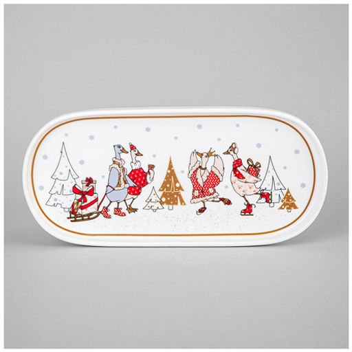 Блюдо овальное "Family christmas" 25,5 см 425-186 #НовыйГод /АРТИ-М/