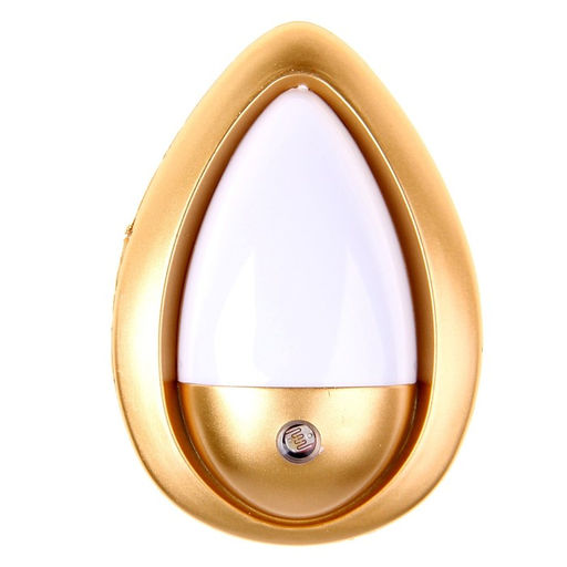 Ночник «Светлячок» с датчиком освещения, 3LED × 1 Вт, 10 см (220 В) золото RISALUX