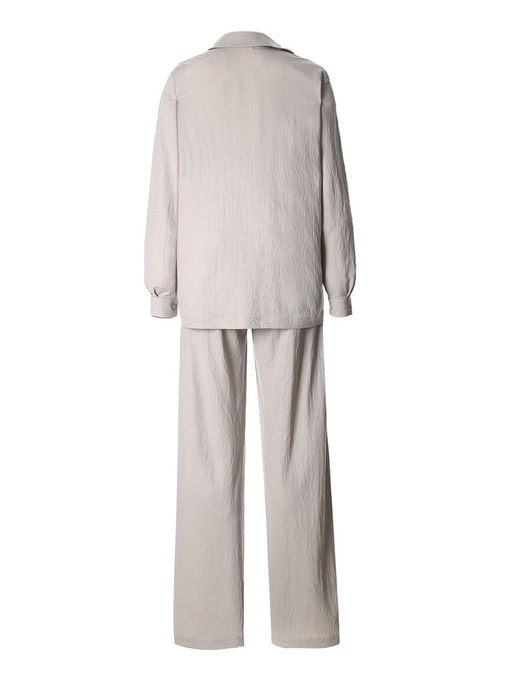Костюм женский: рубашка, брюки, топ, KAFTAN Base, размер 42, серый
