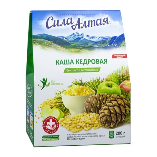 Каша льняная с грибами шиитаке, 200 г, серия Сила Алтая (Специалист)  фото 3