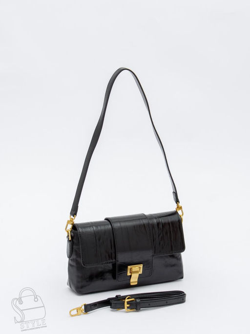 Сумка женская кожаная 6052L black Polina&Eiterou в Новосибирске