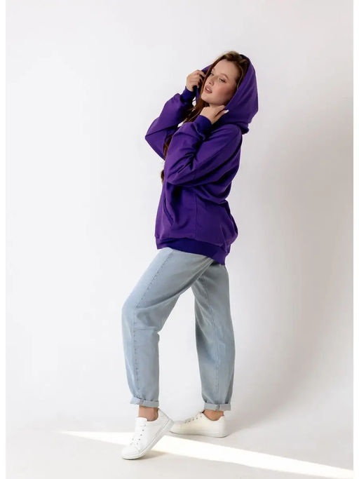 Толстовка худи с модным корейским жестом Я тебя люблю Арт. 1025