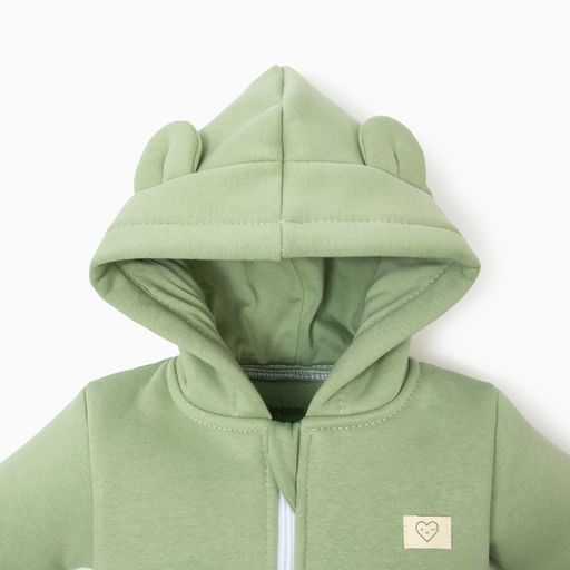 Комбинезон с капюшоном Крошка, Я BASIC LINE, рост 68-74 см, зелёный - Крошка я фото 5