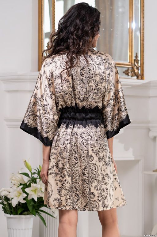 Короткий двубортный халат Mia-Amore  фото 2