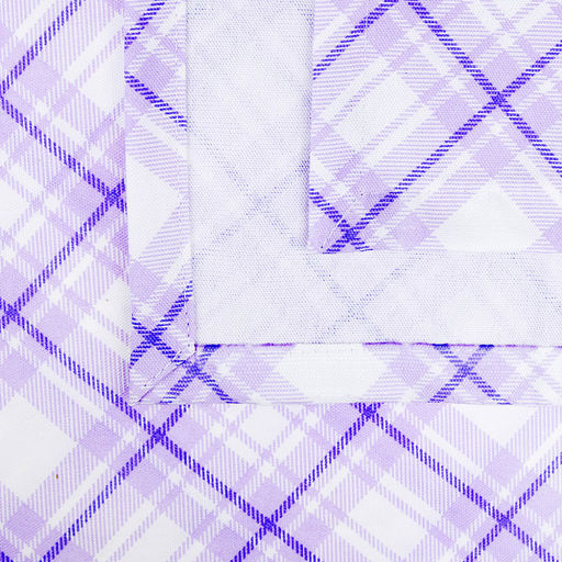 "Аромат лаванды К" Скатерть-дорожка на стол 50х145см, хлопок "Премиум" 186г/м2, "Домашняя мода" (Россия)