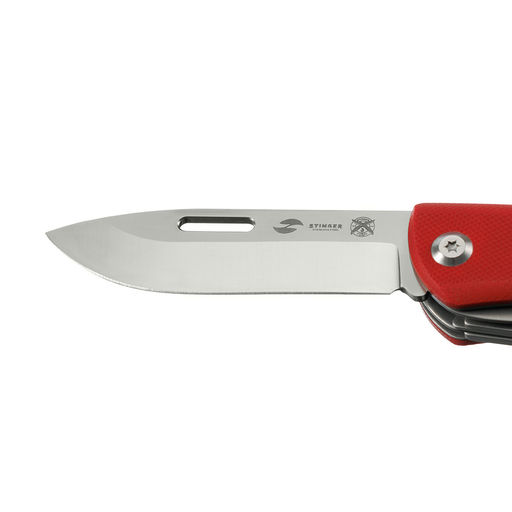 Нож перочинный 101 мм, 10 функций, в картонной коробке STINGER FK-6G10-RED  фото 4