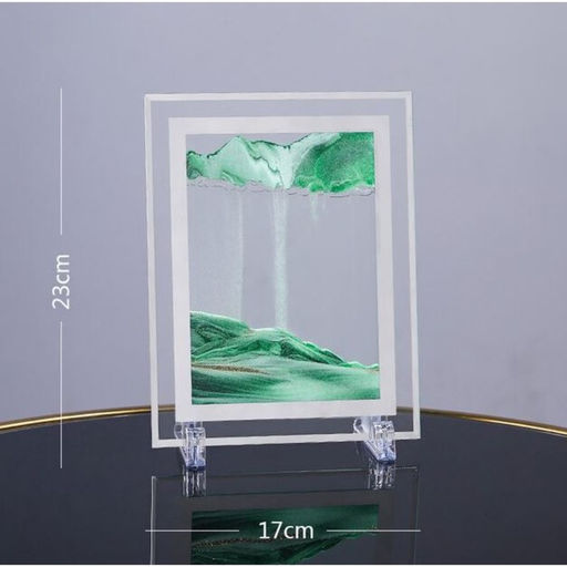 Песочные часы-картина «Кулас», 23×17 см, антистресс, песок зелёный