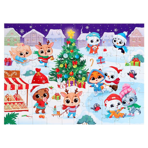 Пазл Новогодний каток, 60 элементов - Puzzle time фото 4