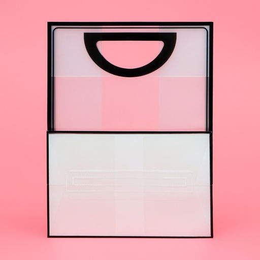 Цена за 2 шт. Пакет ПП с вырубной ручкой, прозрачный, 30?23?15 см, чёрный - UPAK LAND фото 3