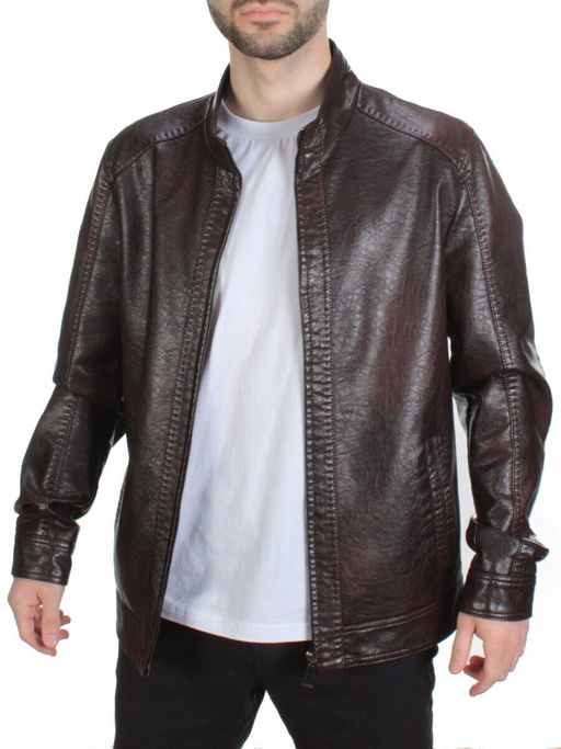 211 BROWN Куртка из эко-кожи мужская