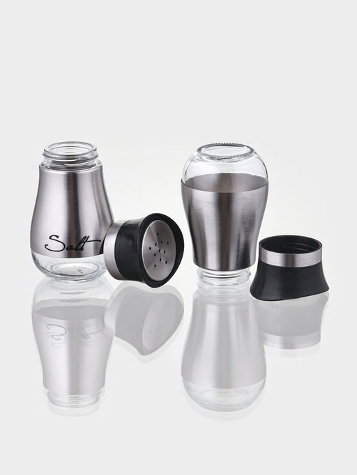 Набор для специй "Сияние.Silver", 2 шт, на подставке