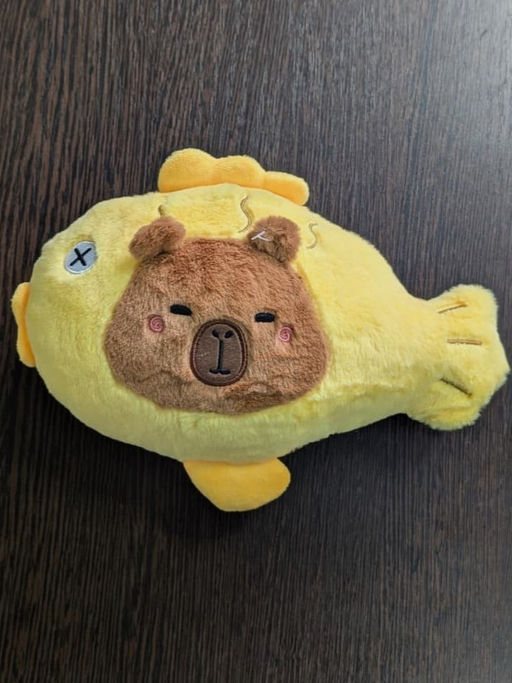 Мягкая игрушка "Capybara fish", cute, 20 см