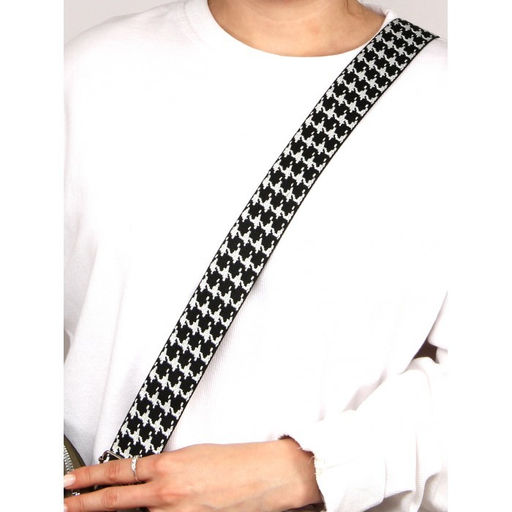 Плечевой ремень (стропа) ADEL-239/регулируемый, макс длина 136см, лапка черн/бел 262060