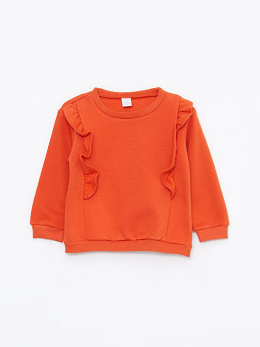 Bisiklet Yaka Uzun Kollu K?z Bebek Sweatshirt 2li - Waikiki фото 3