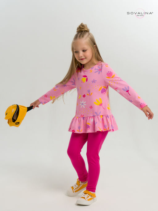 Костюм Алиса цветы барби-фуксия - Sovalina фото 18