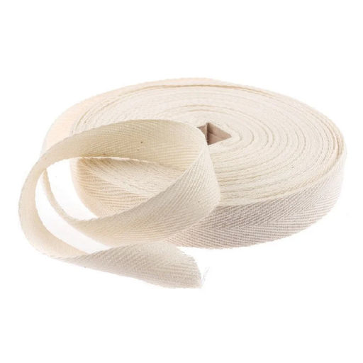 Лента киперная х/б 15мм, рулон 50м