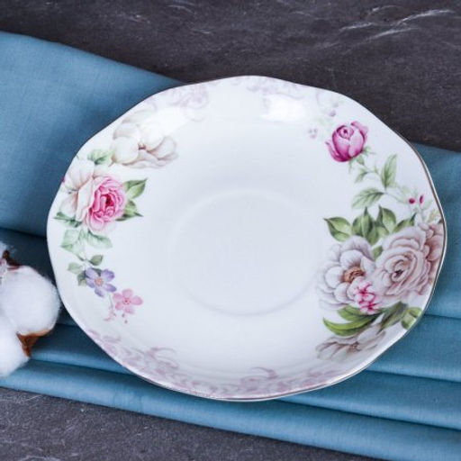 Цена за 1 шт. Чайный набор 12 предметов 250 мл на ножке / RS/12-FY22004 Grey /уп 8/ - ГалеонТрейд фото 4