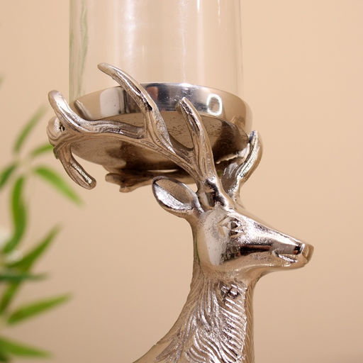 Подсвечник «Олень», 21×11×35 см, алюминий
