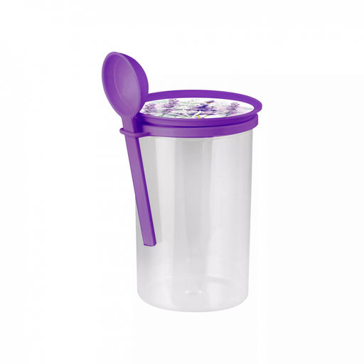 Банка с ложкой 0,7л Lavender, арт. С30644 ПБ