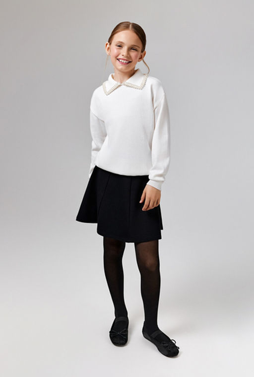 Джемпер детский для девочек Rafaela молочный - Acoola фото 5