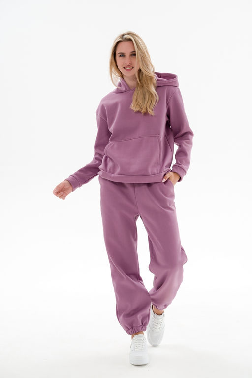 Костюм женский из футера 3х нит.начес Вектор глициния - Амадэль фото 12