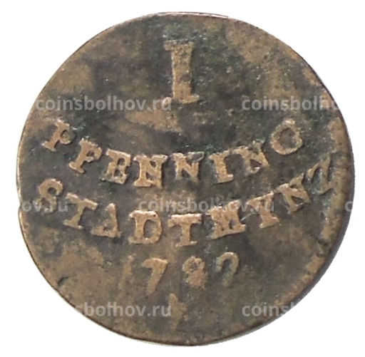 1 пфенниг 1782 года Германские государства  Аусбург
