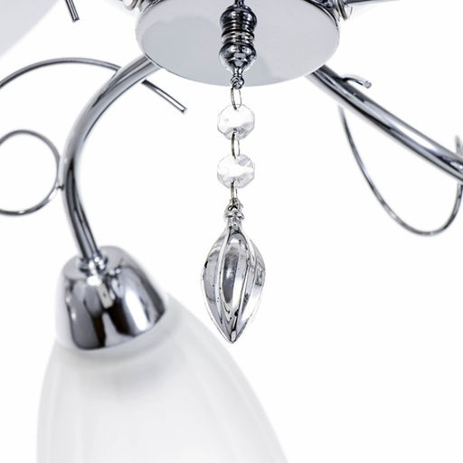 Люстра «Адель», 5×40 Вт E27, хром, 54×52×17 см