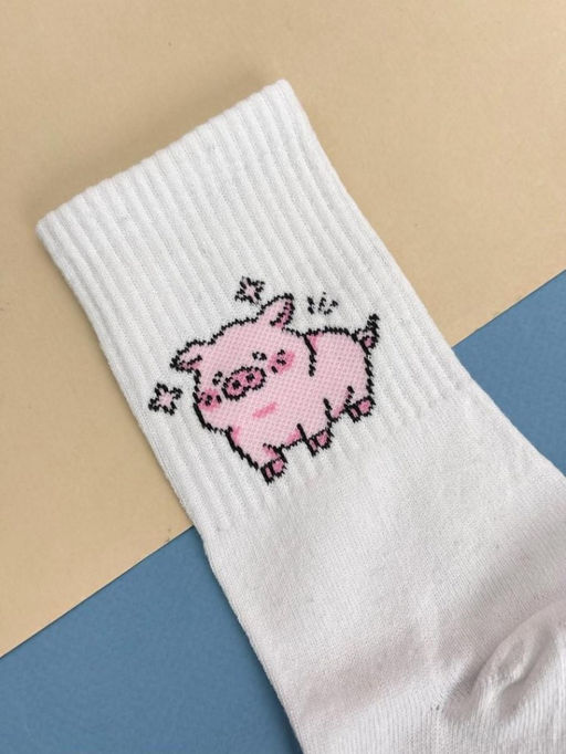 Носки Pig shining, цвет белый, мужские/женские р. 35-40
