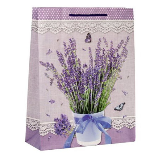 Цена за 12 шт. Пакет подарочный 31x40x12 Лаванда / 24817L /уп 12/360/ - Галеонтрейд фото 3