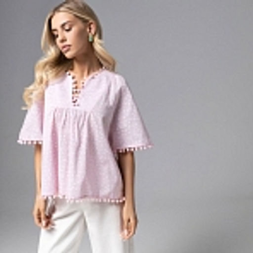 Блуза из 100% хлопка Летний фольклор - Charutti фото 19