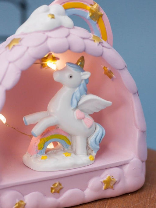 Ночник "Rainbow unicorn", purple (9,5 см), пластик